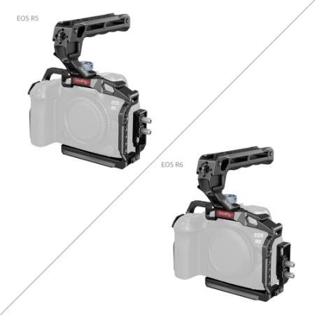 SmallRig 3830C - zestaw z klatką do Canon EOS R5/R6/R5C, przykład użycia